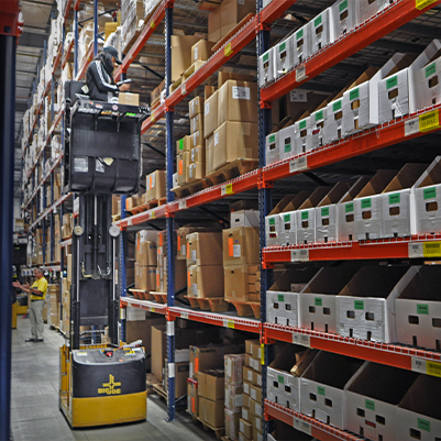 Warehouse Equipment in warehouse space