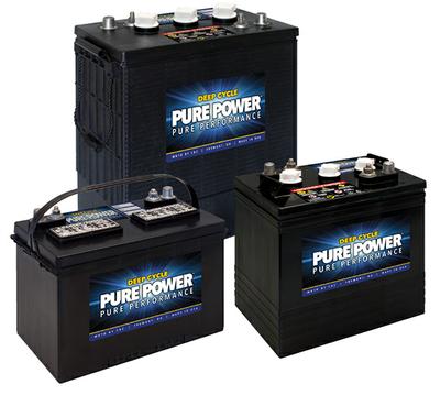 3 Pure Power Deep Cycle Batteries