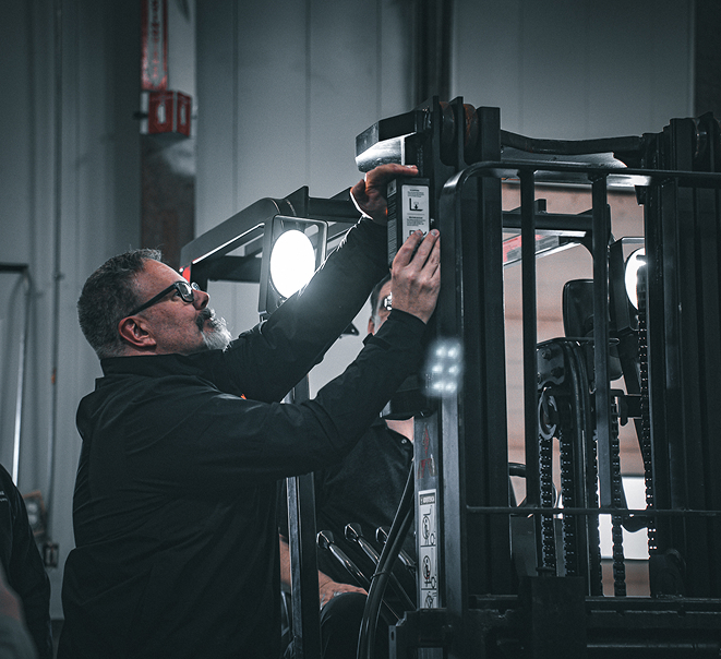 Scott working on a truck